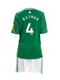 Billige Newcastle United Sven Botman #4 Bortedraktsett Barn 2025-26 Kortermet (+ Korte bukser)